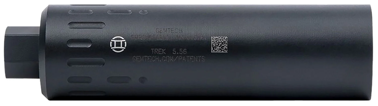 Gemtech 12110 Trek 5.56x45mm NATO 1.5" Black Cerakote 17-4 Stainless Steel 1/2"-28 tpi