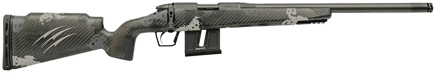Fierce Firearms FRR22LR18BP Carbon Razor 22 LR 10+1 18" Black Cerakote C3 Carbon Fiber Threaded Barrel, Black Cerakote Drilled & Tapped Steel Receiver, LR Raised Negative Comb Phantom Camo Carbon Fibe