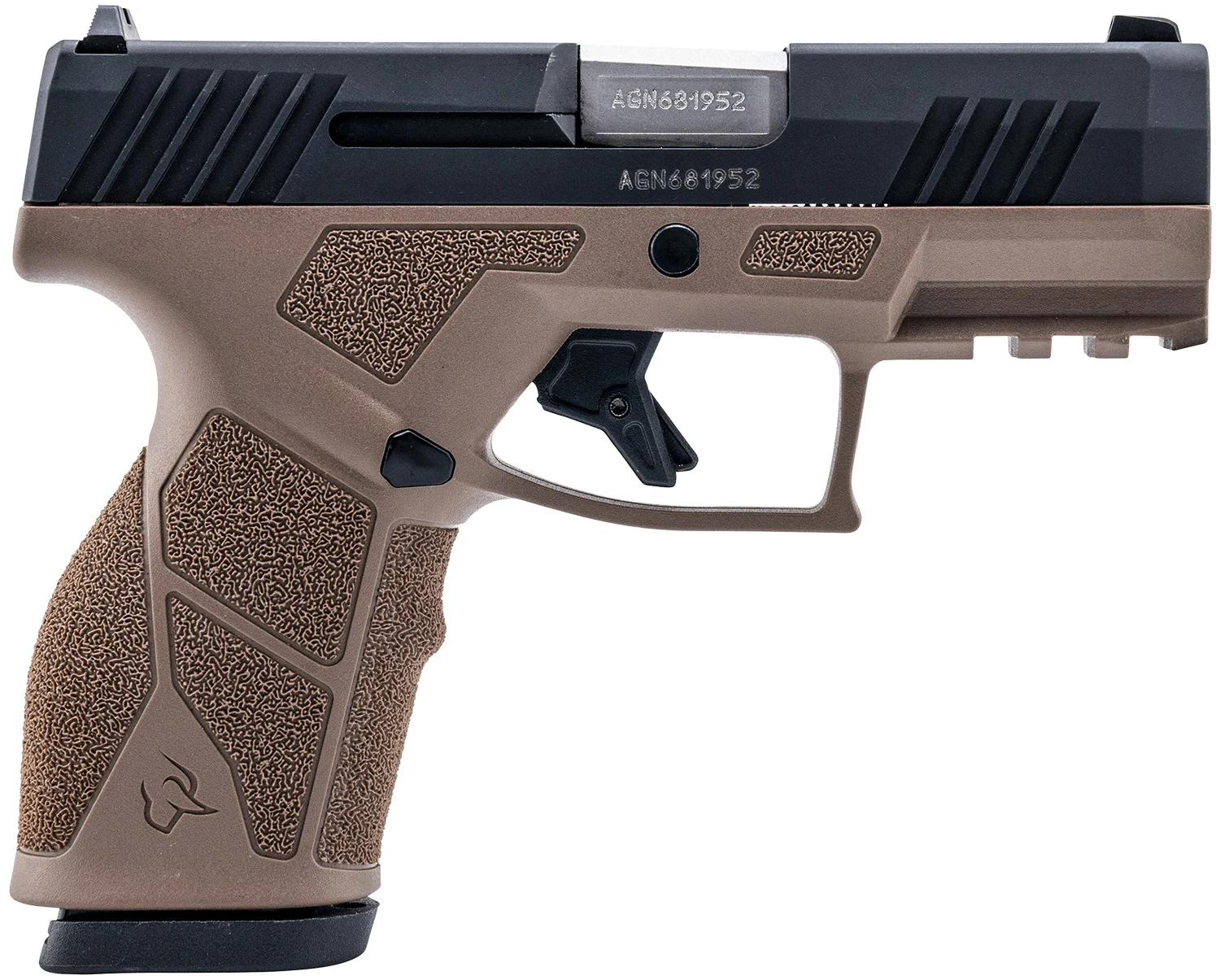 Taurus 1-GX2931B-10 GX2 9mm Luger 10+1 3.37" Matte Stainless Steel Barrel, Matte Black Serrated Stainless Steel Slide, Brown Polymer Frame w/Picatinny Rail, Polymer Grip