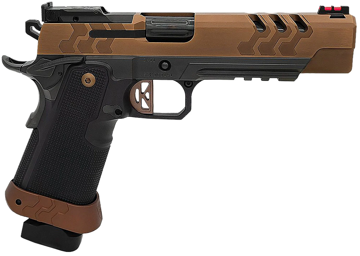 Kimber Mfg.,inc 3500052 2K11 Target (OR) 45 ACP 17+1 5" High Polished w/ Coyote PVD, Brush Polish Flats w/ DLC Coating Stainless Steel Slide Aluminum Grip