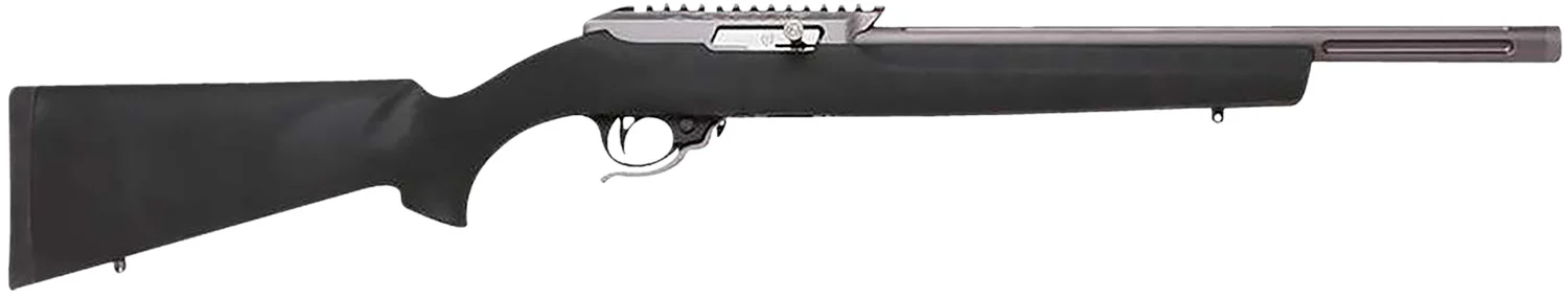 Tactical Solutions ATE2GMGBHBLK X-Ring VR Gen2 22 LR Gun Metal Gray Barrel & Receiver, Hogue OverMolded Black Synthetic Stock
