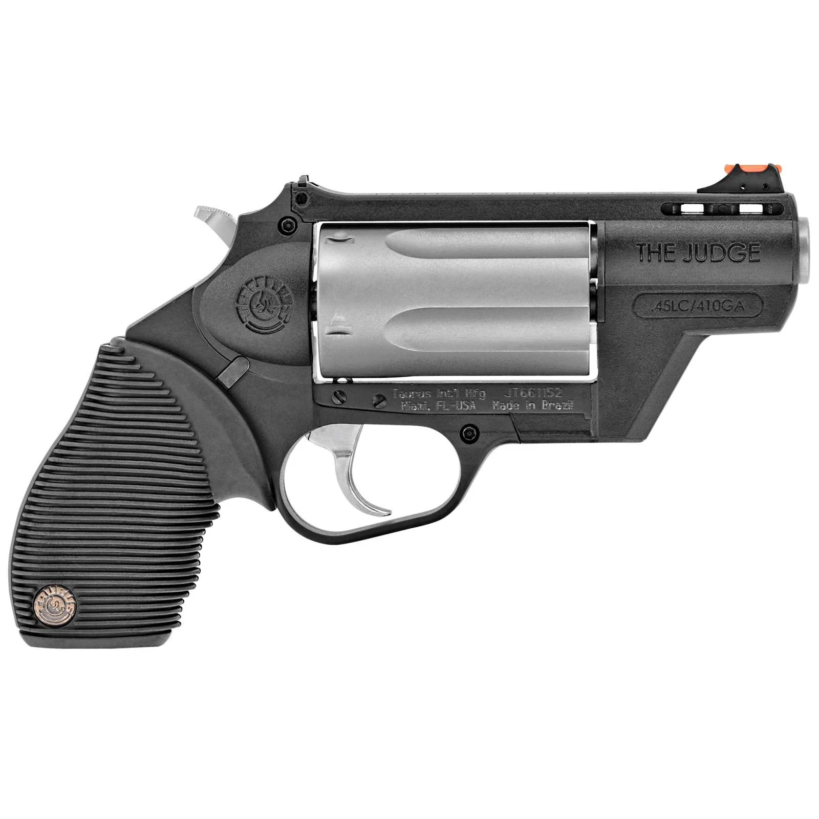 TAURUS PUBLIC DEFENDER POLY JUDGE REVOLVER 45COLT/410 STAINLESS 2.5" 5RD