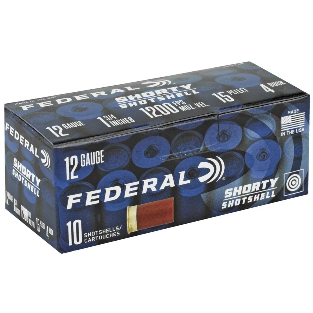 FEDERAL 12GA 1 3/4" 4 BUCK SHORTY SHOTSHELL  10 RD/BX 10 BX/CS