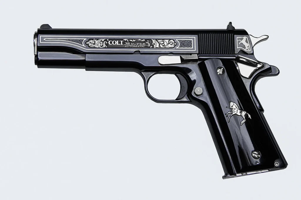 Colt 1911 Oscuro y Plata