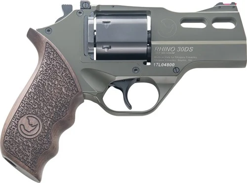 CHIAPPA RHINO 30DS 357MAG - 3" ADJ. SIGHT ODG/WALNUT