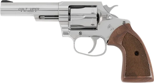 COLT VIPER 357MAG 4.25" SS - /WALNUT GRIPS