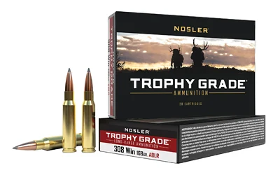 Nosler .308 Winchester 168gr ACCUBOND Brass – 20rd
