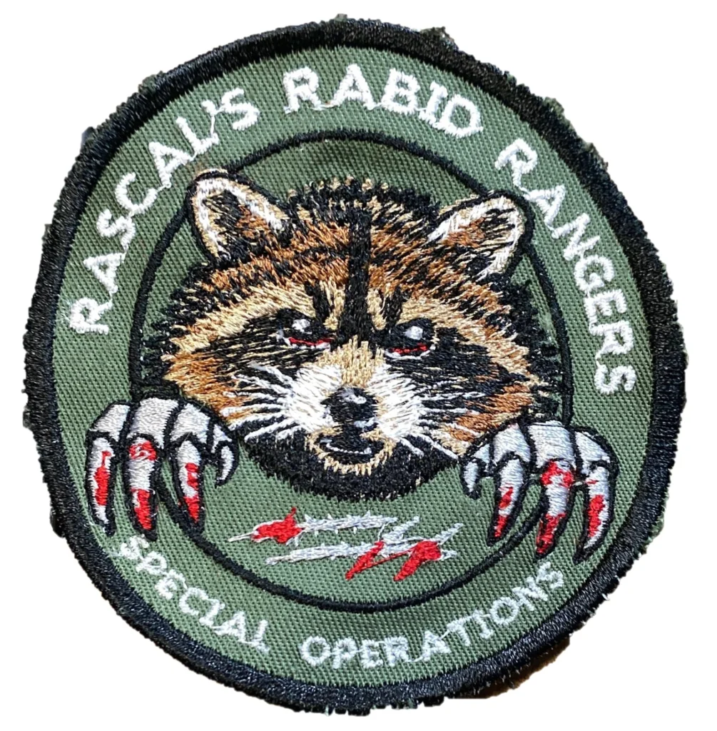 Foxys Embroidery & Vinyl custom patch - Trash Panda