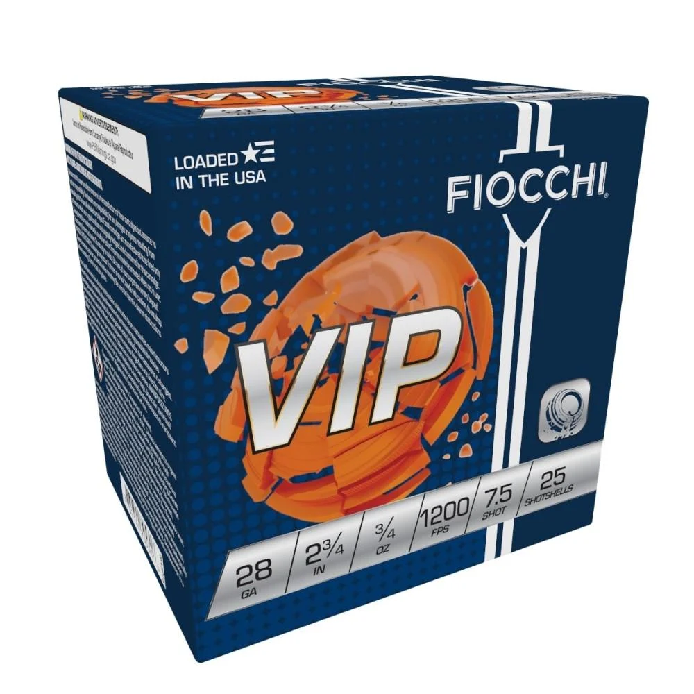 Fiocchi Exacta Target Loads 28 ga 2 3/4" 3/4 oz #7.5 1200 fps - 25/box