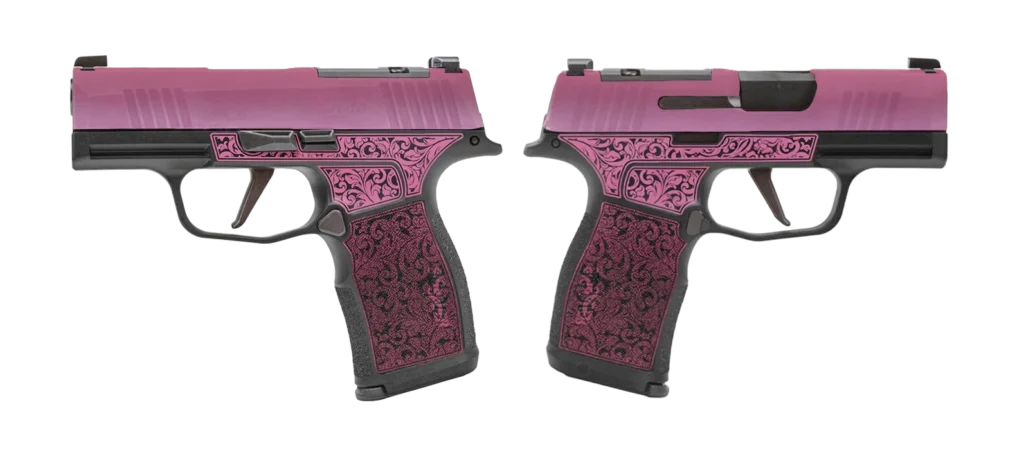SIG SAUER P365X LADY BUG 9MM PSTL 3.1" BBL 2-12RD MAGS, OPTC PLTE COVER