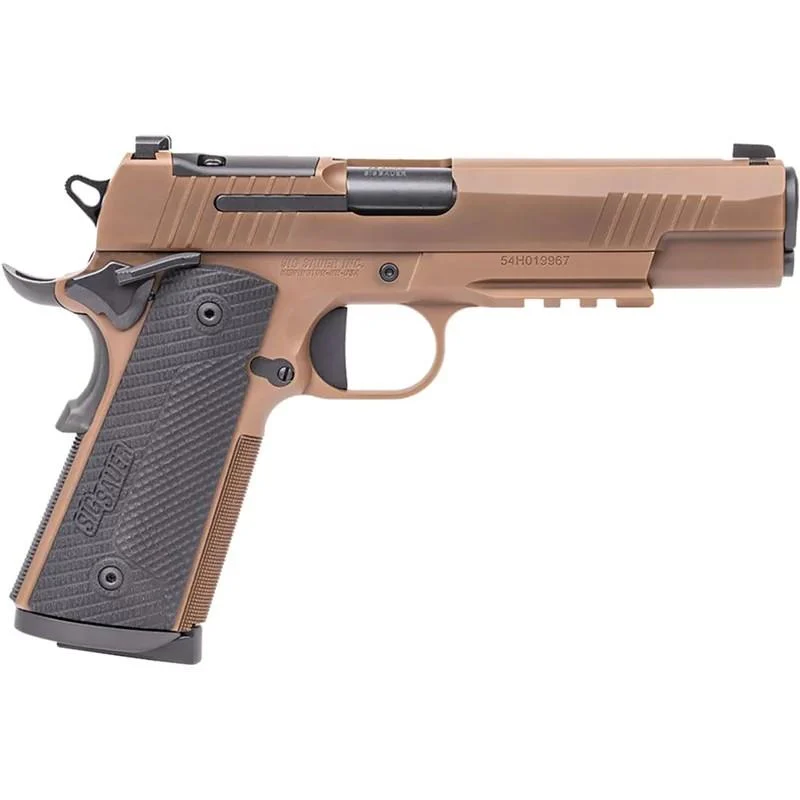 Sig Sauer 1911-X Full 45 Auto (ACP) 5in Coyote PVD Pistol - 8+1 Rounds - Tan Fullsize