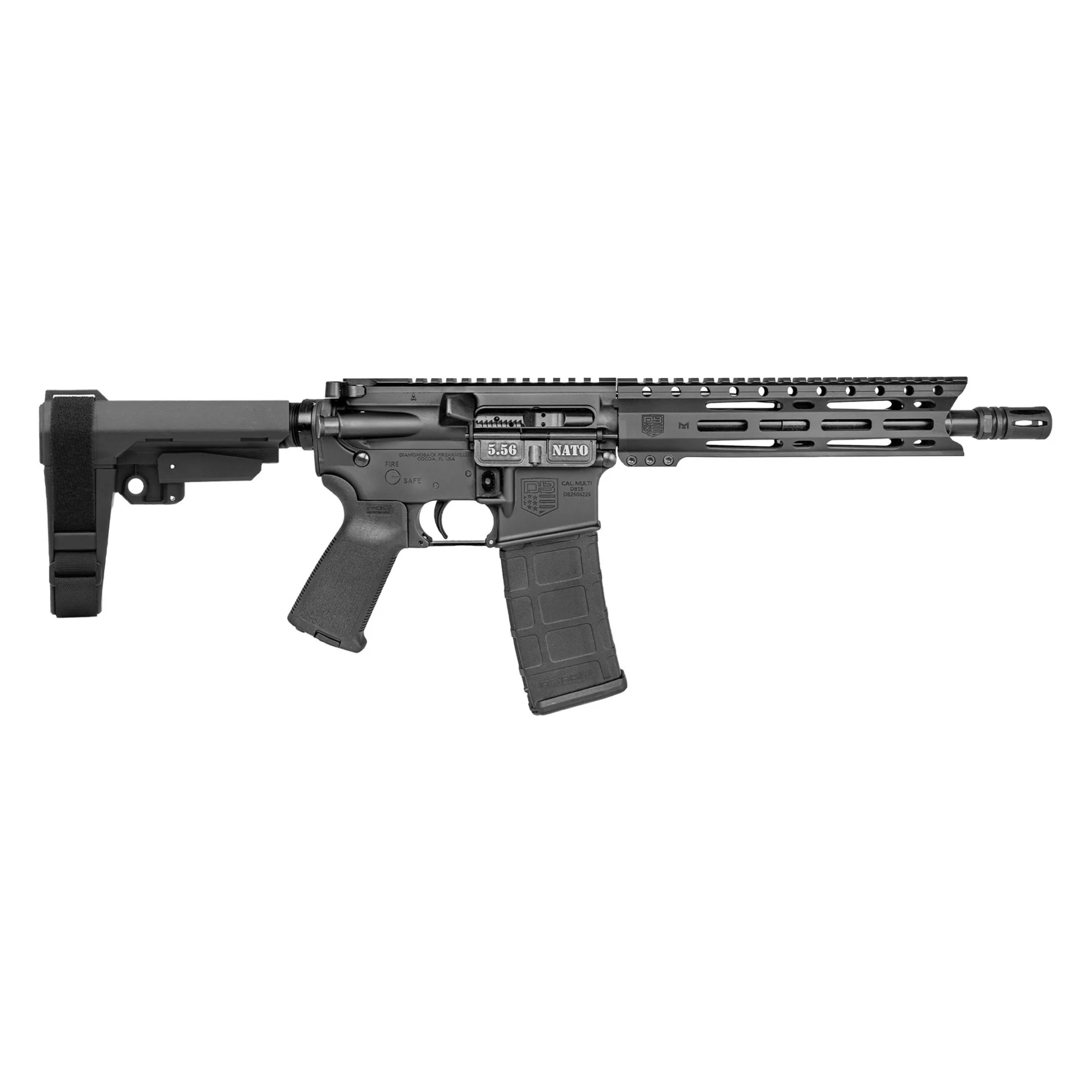 Diamondback DB15 5.56 NATO 10in Diamondback Black Modern Sporting Pistol - 30+1 Rounds (Trigger reset device installed)